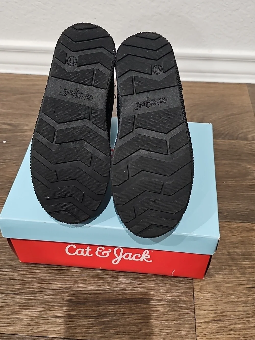 Cat & Jack Black Faux Suede Short Boots